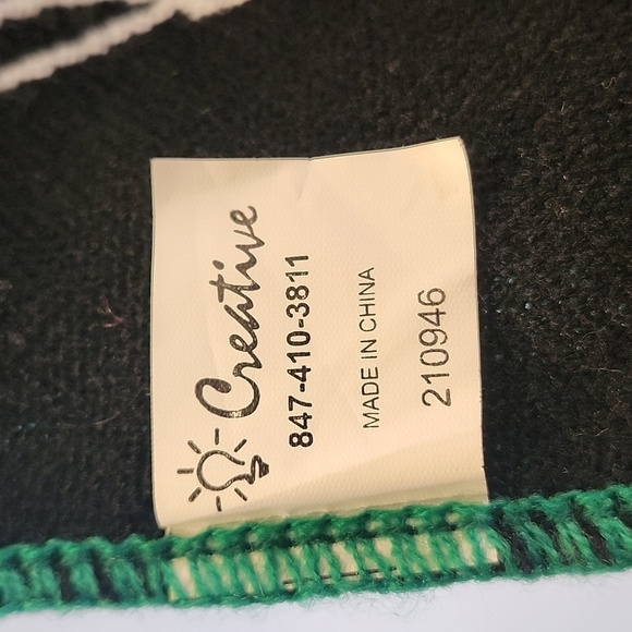 🧣 Chicago Bulls x Bud Light Green Checkered Fringe Scarf – Limited Edition NBA - Picture 6 of 7